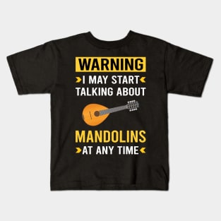 Warning Mandolin Kids T-Shirt